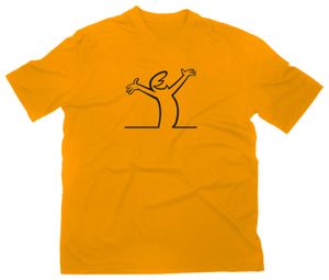 Styletex23 T-Shirt #1 La Linea Lui Kult gelb, XL