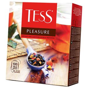 Tess Schwarztee Pleasure exotische Früchte 100 Teebeutel