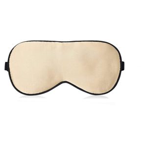 INF Schlafmaske, 100% Reine Seide, verstellbare Augenbinde für Reise Zuhause Champagne