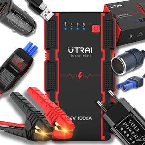 Powerbank 12V Rozrusznik Booster Jump Starter Urządzenie Rozruchowe 1000A Utrai Jstar Mini + Akcesoria Full Power