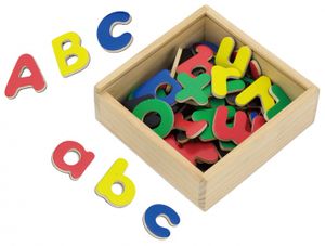 Viga Toys magnetbuchstaben 52-teilig mehrfarbig, Farbe:Multicolor