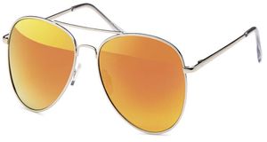 Pilotenbrille Pornobrille Sonnenbrille Fliegerbrille Herren Damen 2004 Gelb