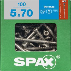 Spax Terrassenschrauben 5.0 x 70 mm TX 25 - 100 Stk.