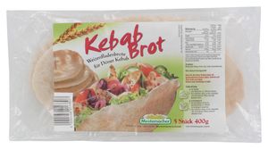 Mestemacher Kebab Brot Weizenfladenbrote für Kebab Döner 400g