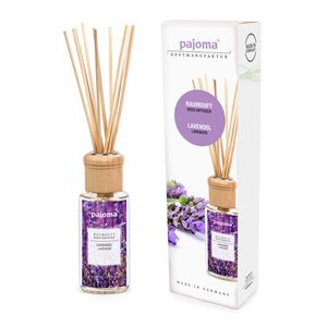 pajoma® Raumduft 100 ml, Lavendel | inkl. Rattanstäbe und Holzaufsatz