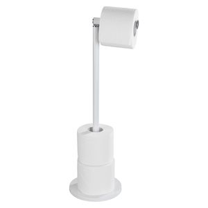 Stand Toilettenpapierhalter 2 in 1 Weiß