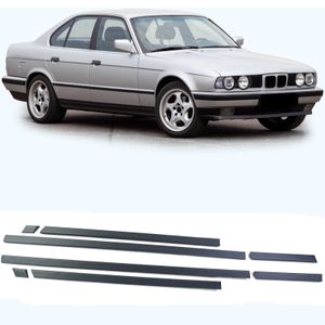 8 teilig Zierleisten Türleisten Seitenleisten Leisten Set LINKS + RECHTS für BMW 5er E34 ab 1988-1996