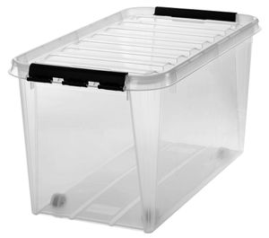 Úložný box SmartStore CLASSIC 70 70 litrov priehľadný / čierny
