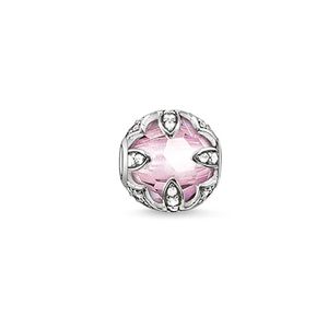 Thomas Sabo Koralik damski 925 Srebro/różowy Lotos K0108-640-9