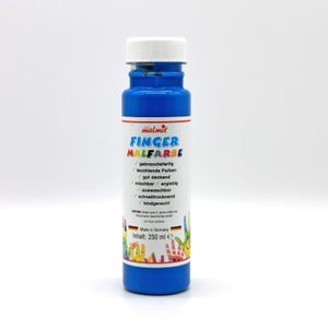 play malmit® Fingerfarben Fingermalfarben Fensterfarben Malfarben Kinderfarben Blau 250ml