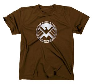 Styletex23 T-Shirt S.H.I.E.L.D. Logo Shield, braun, M