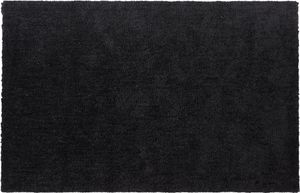 BELIANI Teppich Schwarz Polyester 200 x 300 cm Rechteckig Hochflor Modern Maschinengetuftet Fußbodenheizung Geeignet Wohnzimmer Schlafzimmer Flur