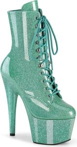 ADORE-1020GP Damen Booties von Pleaser, Aqua Lack , EU 44, US 14