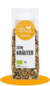 teeverliebt - 10-Kräuter BIO loser Kräutertee | 70 g