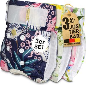 HUND IST KÖNIG® Windeln für Hündinnen [3 Stk], XS (Taille bis 31 cm), saugstarke Windeln, 3-Fach justierbar für festen Sitz