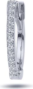 Diamant Herren Creole Brillant-Schliff in 14 karat Weißgold