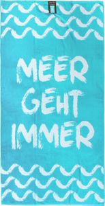 jilda-tex Strandtuch/Badetuch (Meer Geht Immer) 90x180cm