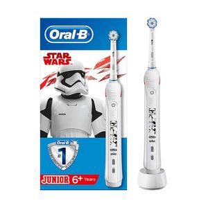 Oral-B Junior Star Wars Elektrische Zahnbürste mit visueller Andruckkontrolle, für Kinder ab 6 Jahren