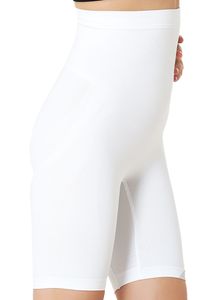 Figurformende Kompressionshose Weiss, Größe: XL mit langem Bein, bauchhoch, Miederhose Shapewear Formeasy