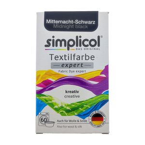 Simplicol oryginalna farba do tekstyliów midnight black dla ekspertów