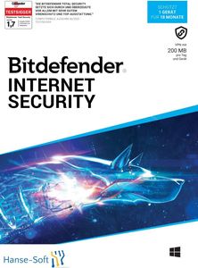 Bitdefender Internet Security 1 Gerät / 18Mo WIN DACH