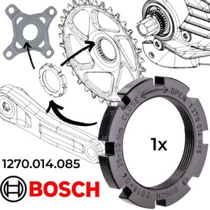 Bosch Ebike Motor Kettenblatt Spider Lockring M30x1 Perf / Cargo  / CX / Speed (BDU4xx)