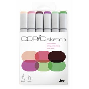 Copic Sketch Marker Set - Florale Farben 1 - 6 Stück