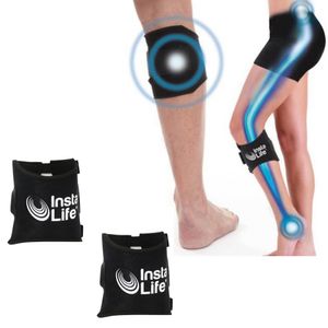 Insta Life® - 2er Set - Kniebandage, Akupressur Sport Bandage, für unteren Rückenbereich, Einheitsgröße für die Wade, Damen und Herren