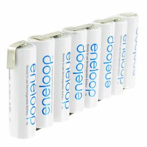 Panasonic eneloop Standard 9.6 Volt AkkuPack F1x8, 8/BK-3MCCE mit Lötfahne