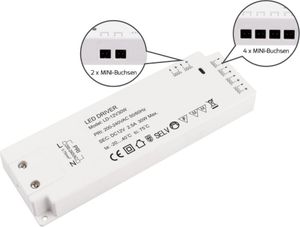 12V MINI-AMP - LED transformátor 2v1 30W so 6 zásuvkami