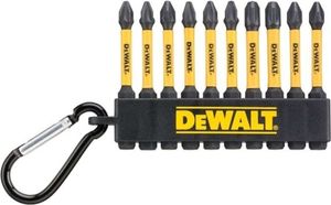 Dewalt zestaw końcówek flextorq 10cz. ph/pz 57mm brelok