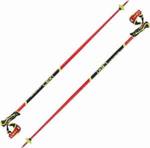 Leki WCR SL 3D Bright Red/Black/Neonyellow 125 cm Ski-Stöcke