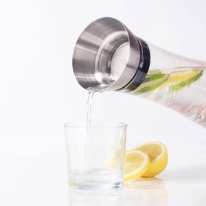 HI Wasserkaraffe mit Ausgießer Transparent 1,2 L