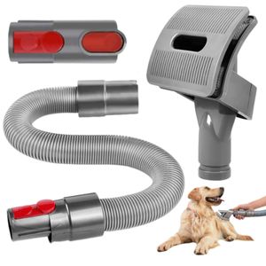 Groom Hundebürste für Dyson Staubsauger, Hund Tierhaarbürste Aufsatz mit Verlängerungs Schlauch und Adapter für Dyson V11 V10 V8 V7 und V6, Groom Pet Tool