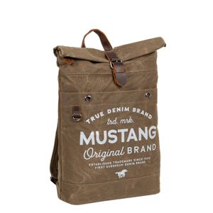 Mustang ® Genua - Rucksack  - Backpack - Heavy waxed  - Canvas  - Army Brown