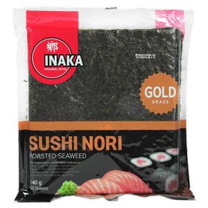 Inaka Sushinori Gold Sushi Nori Blätter 140g (50Blätter)