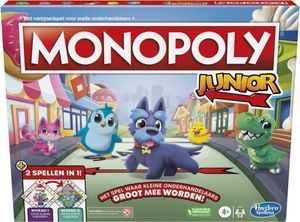 Hasbro Monopoly Junior 2in1 Wirtschaftssimulation Brettspiel
