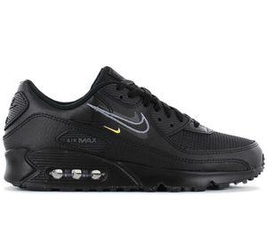 Nike Air Max 90 - Multi Swoosh - Herren Sneakers Schuhe Schwarz DX2651-001 , Größe: EU 45.5 US 11.5