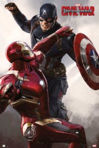 Poster Captain America Civil War Cap vs Iron Man 61x91.5cm