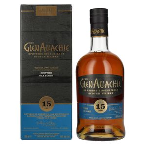 The GlenAllachie 15 Years Old SCOTTISH VIRGIN OAK 48% Vol. 0,7l in Geschenkbox