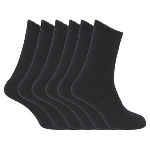 FLOSO Damen Thermo-Socken, 6-er Pack W142 (37-41) (Schwarz)