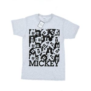Disney - "Mickey Mouse Grid" T-Shirt für Herren BI50872 (XXL) (Grau meliert)