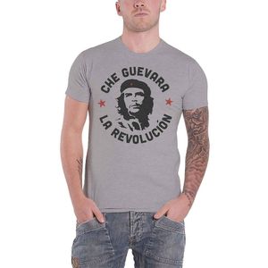 Che Guevara - T-Shirt Logo für Herren/Damen Unisex RO7093 (M) (Grau)