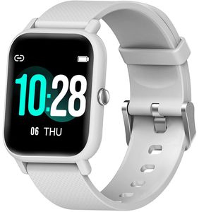 Blackview Smartwatch Damen, Fitness Tracker, 1,3 Zoll HD Voll Touchscreen, Armbanduhr mit Pulsmesser Schlafmonitor, SpO2, Schrittzähler Uhr Sportuhr Stoppuhr Aktivitätstracker für Android iOS