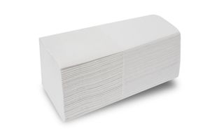 Hypafol Papierhandtücher für Spender | Recycling, 1-lagig, 22,5 x 22 cm | 4.000 Blatt | ZZ/V-Falz | für  in Toiletten, Büros, Praxen und Studio