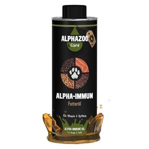 Alpha-Immun Futteröl für Hunde & Katzen I Immunsystem stärken: 500ml