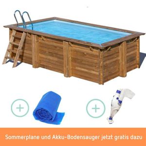 Gre 790096, Gerahmter Pool, Blau, Holz, 720 kg