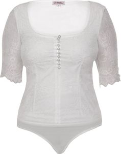 Marjo - Damen Trachten Bodybluse, GY-1-Livia-Candia Body (984200-020037), Größe:32, Farbe:Off White (3497)