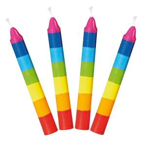 goki 60860 Geburtstagskerzen, 10 cm Ø 1,3 cm, bunt (10er Pack)