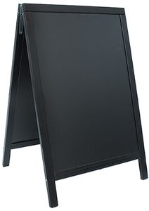 Nabídková stojanová tabule DUPLO SANDWICH 85x55 cm, černá